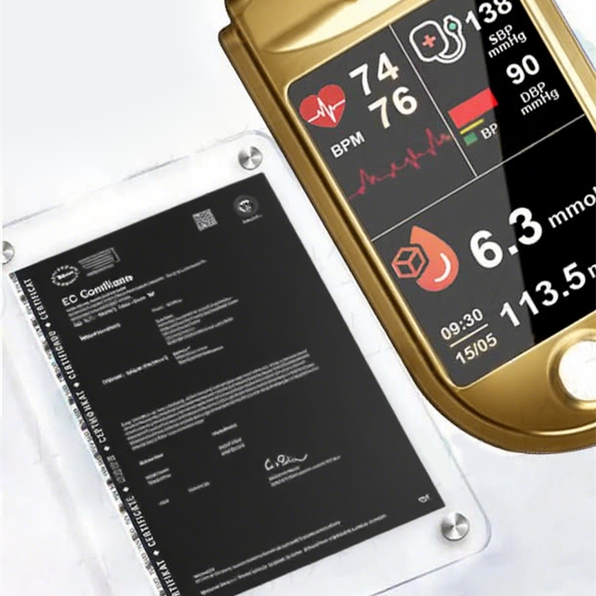 3-in-1 Health Monitor Painless Testing - Extremely Fast Readings - Accurate Tracking ✅ Blood Glucose ✅ Heart Rate ✅ Blood Oxygen All in One