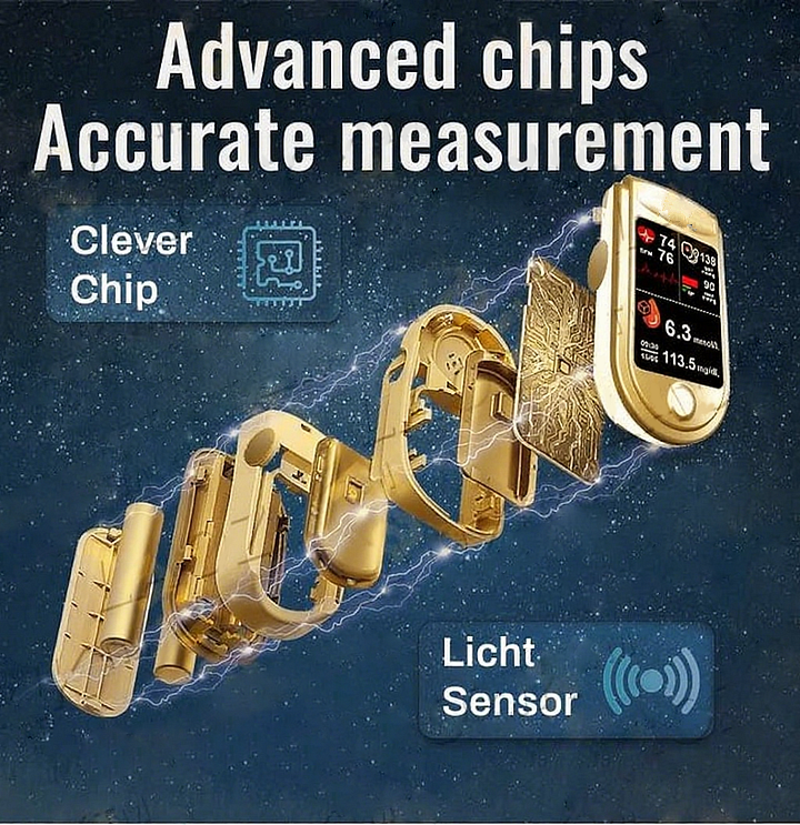 3-in-1 Health Monitor Painless Testing - Extremely Fast Readings - Accurate Tracking ✅ Blood Glucose ✅ Heart Rate ✅ Blood Oxygen All in One