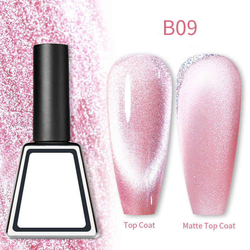 Rainbow Cat Eye Magnetic Gel Nail Polish