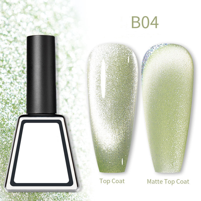 Rainbow Cat Eye Magnetic Gel Nail Polish