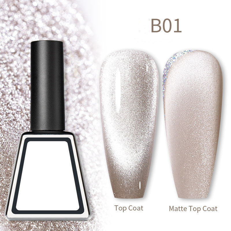 Rainbow Cat Eye Magnetic Gel Nail Polish