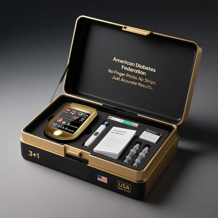 3-in-1 Health Monitor Painless Testing - Extremely Fast Readings - Accurate Tracking ✅ Blood Glucose ✅ Heart Rate ✅ Blood Oxygen All in One