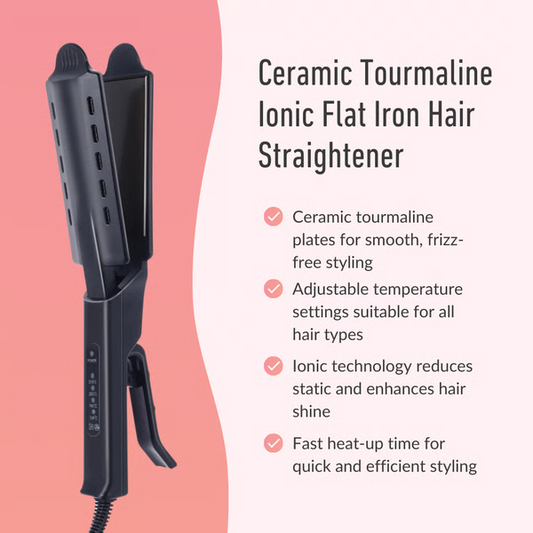 2025🔥Yotanly® Professional Ceramic Tourmaline Ionic Flat Iron Hair Straightener